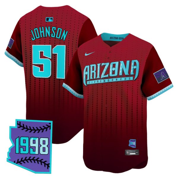 Arizona Diamondbacks 2025 City Connect Vapor Premier Limited Jersey - Red Randy Johnson