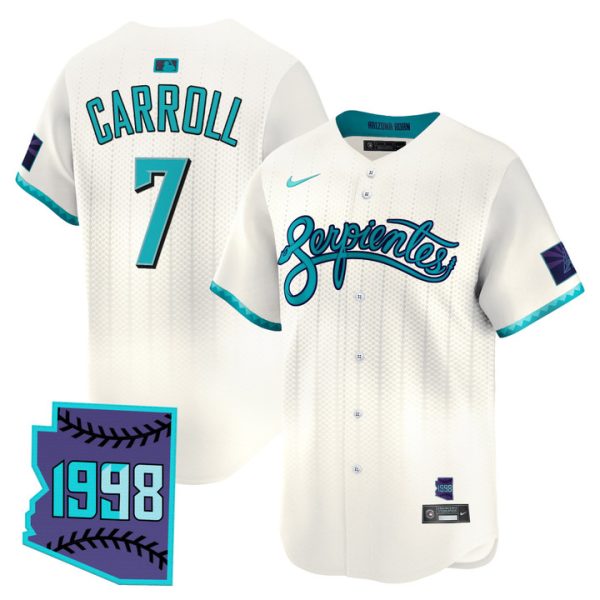 Arizona Diamondbacks 2025 City Connect Vapor Premier Limited Jersey V2 - Cream Corbin Carroll