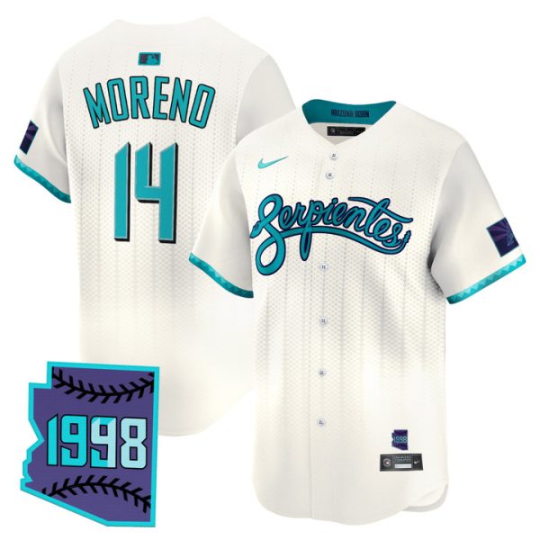 Arizona Diamondbacks 2025 City Connect Vapor Premier Limited Jersey V2 - Cream Gabriel Moreno