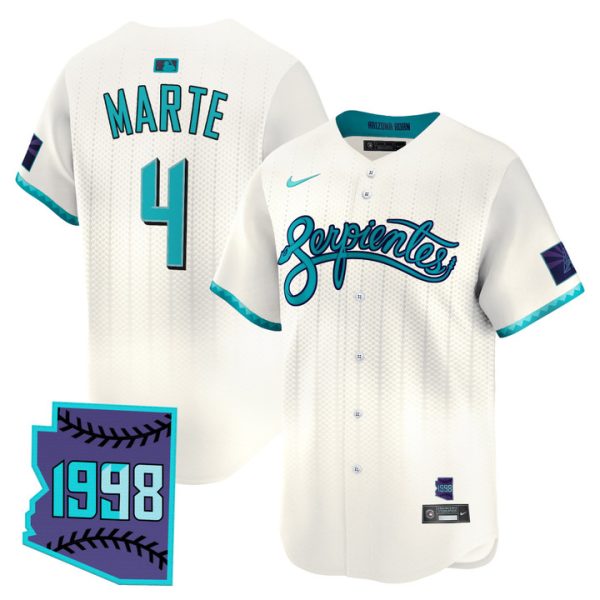 Arizona Diamondbacks 2025 City Connect Vapor Premier Limited Jersey V2 - Cream Ketel Marte