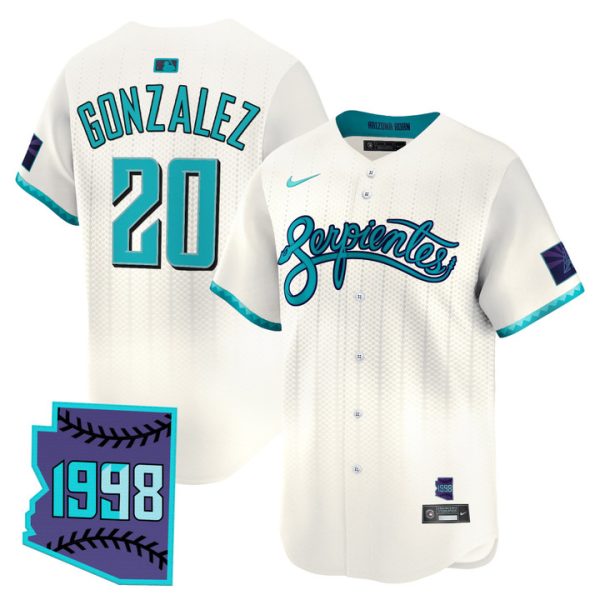 Arizona Diamondbacks 2025 City Connect Vapor Premier Limited Jersey V2 - Cream Luis Gonzalez