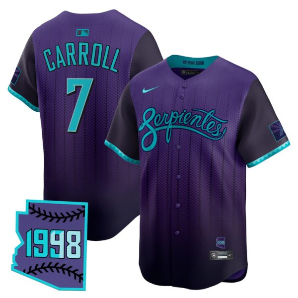 Arizona Diamondbacks 2025 City Connect Vapor Premier Limited Jersey V2 - Purple Corbin Carroll