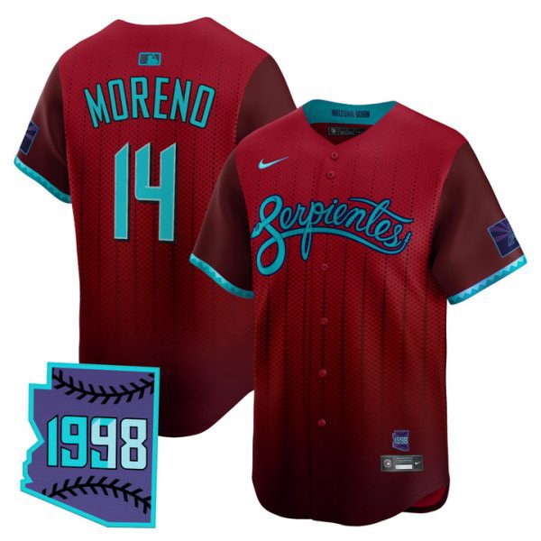 Arizona Diamondbacks 2025 City Connect Vapor Premier Limited Jersey V2 - Red Gabriel Moreno