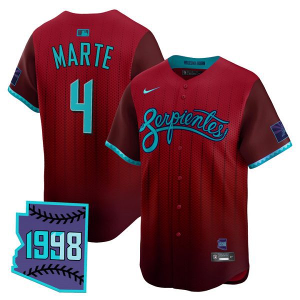 Arizona Diamondbacks 2025 City Connect Vapor Premier Limited Jersey V2 - Red Ketel Marte