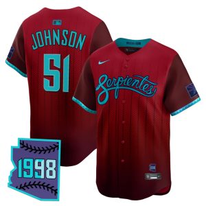 Arizona Diamondbacks 2025 City Connect Vapor Premier Limited Jersey V2 - Red Randy Johnson