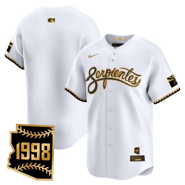 Arizona Diamondbacks 2025 City Connect Vapor Premier Limited Jersey V2 - White Gold Team
