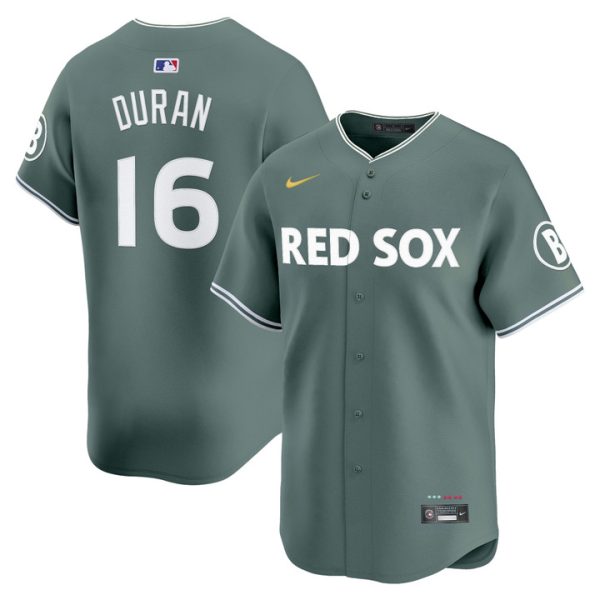 Boston Red Sox 2025 City Connect Vapor Premier Limited Jersey - Green Jarren Duran