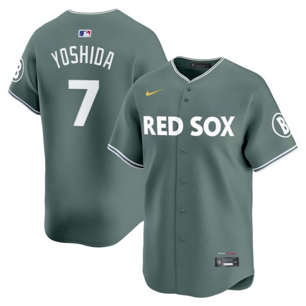 Boston Red Sox 2025 City Connect Vapor Premier Limited Jersey - Green Masataka Yoshida