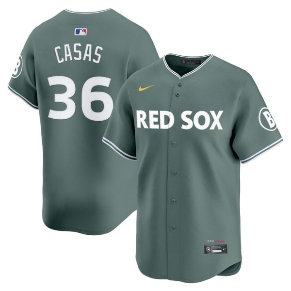 Boston Red Sox 2025 City Connect Vapor Premier Limited Jersey - Green Triston Casas