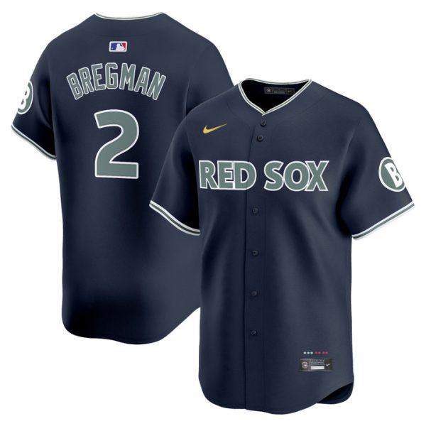 Boston Red Sox 2025 City Connect Vapor Premier Limited Jersey - Navy Alex Bregman