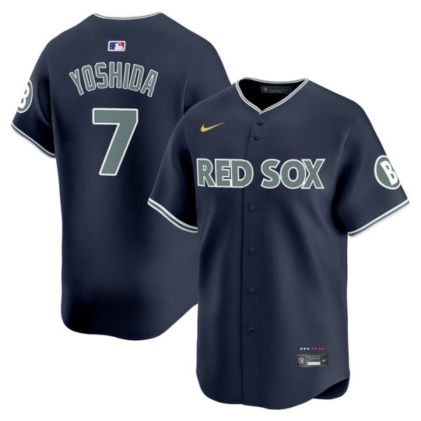 Boston Red Sox 2025 City Connect Vapor Premier Limited Jersey - Navy Masataka Yoshida