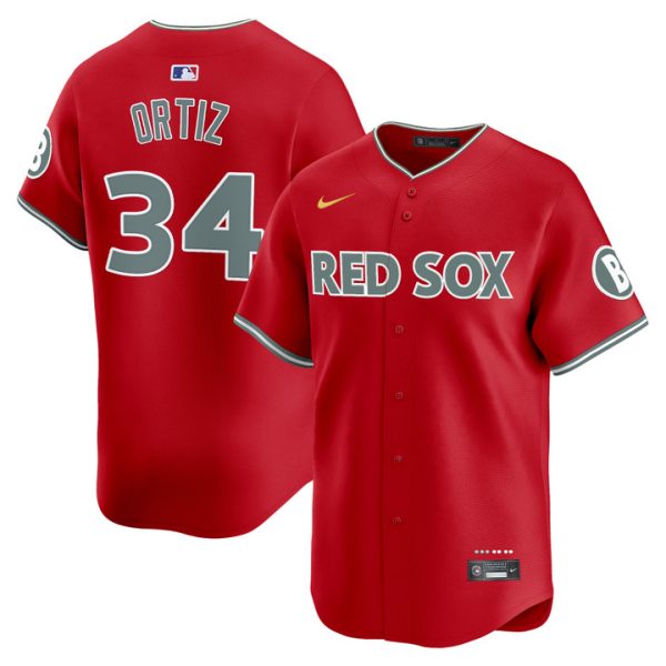 Boston Red Sox 2025 City Connect Vapor Premier Limited Jersey - Red David Ortiz
