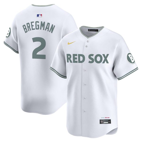 Boston Red Sox 2025 City Connect Vapor Premier Limited Jersey - White Alex Bregman