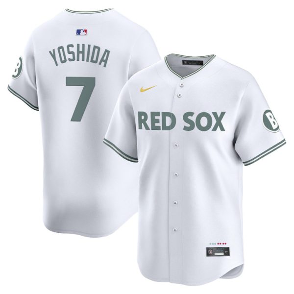 Boston Red Sox 2025 City Connect Vapor Premier Limited Jersey - White Masataka Yoshida