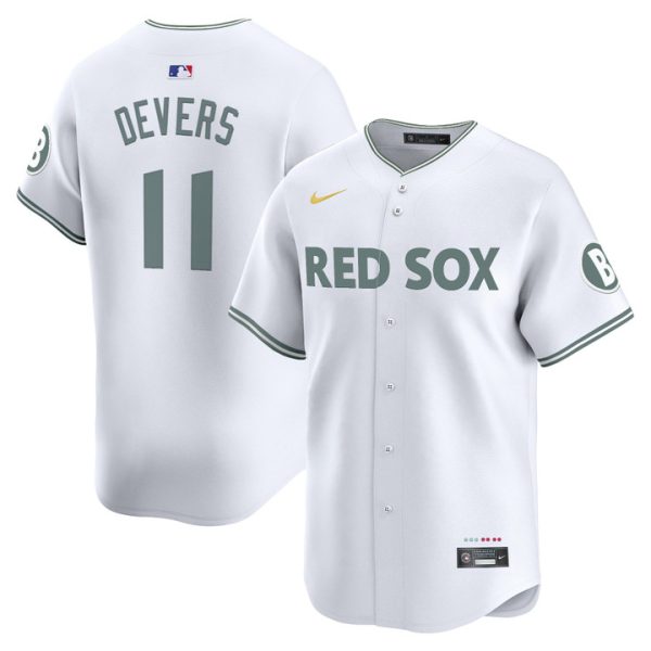 Boston Red Sox 2025 City Connect Vapor Premier Limited Jersey - White Rafael Devers