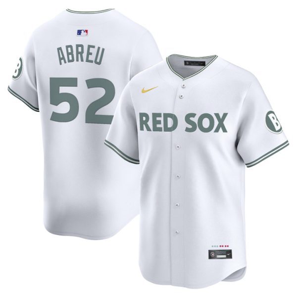 Boston Red Sox 2025 City Connect Vapor Premier Limited Jersey - White Wilyer Abreu