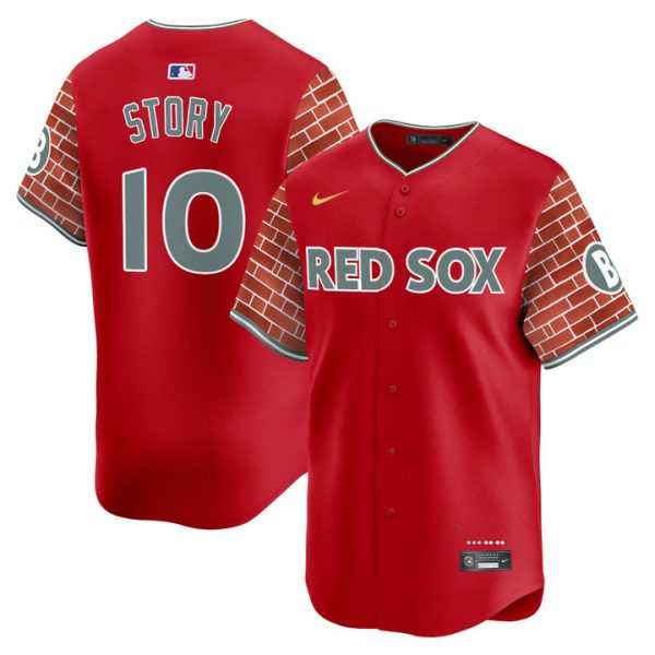 Boston Red Sox 2025 Fenway Red Brick Style Vapor Premier Limited Jersey - Red Trevor Story