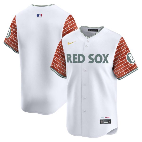 Boston Red Sox 2025 Fenway Red Brick Style Vapor Premier Limited Jersey - White Team