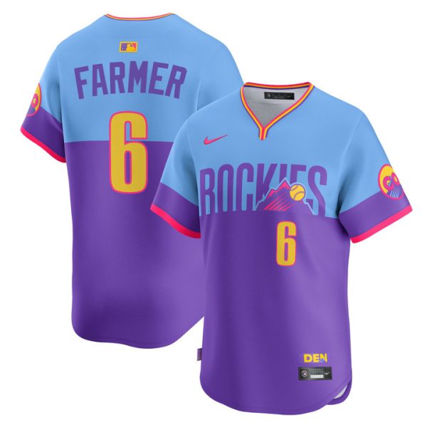 Colorado Rockies 2025 City Connect Vapor Premier Limited Jersey - Kyle Farmer