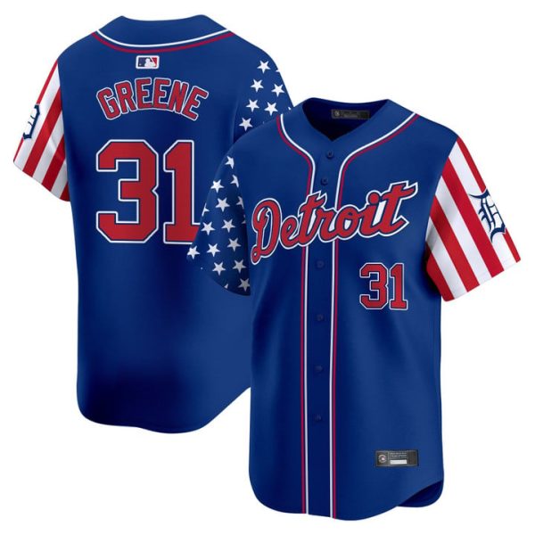 Detroit Tigers 2025 Memorial Day Vapor Premier Limited Jersey - Royal Riley Greene
