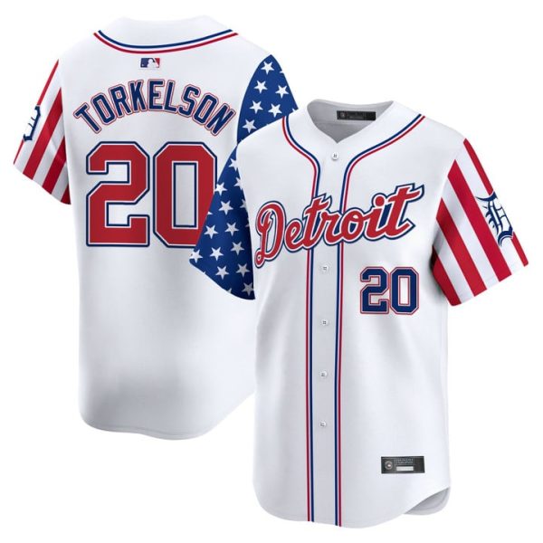 Detroit Tigers 2025 Memorial Day Vapor Premier Limited Jersey - White Spencer Torkelson