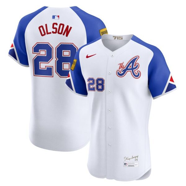 Matt Olson Atlanta Braves City Connect Elite Jersey - White