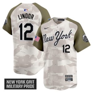 New York Mets 2025 Armed Forces Day Vapor Premier Limited Jersey - Alternate Francisco Lindor