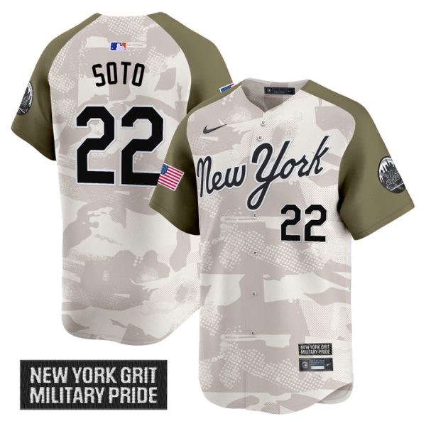New York Mets 2025 Armed Forces Day Vapor Premier Limited Jersey - Alternate Juan Soto