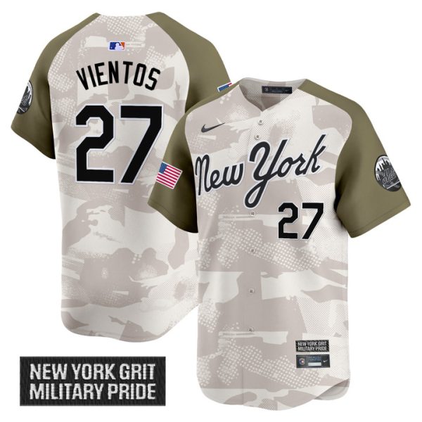 New York Mets 2025 Armed Forces Day Vapor Premier Limited Jersey - Alternate Mark Vientos