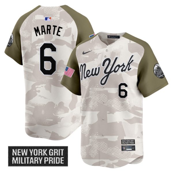 New York Mets 2025 Armed Forces Day Vapor Premier Limited Jersey - Alternate Starling Marte