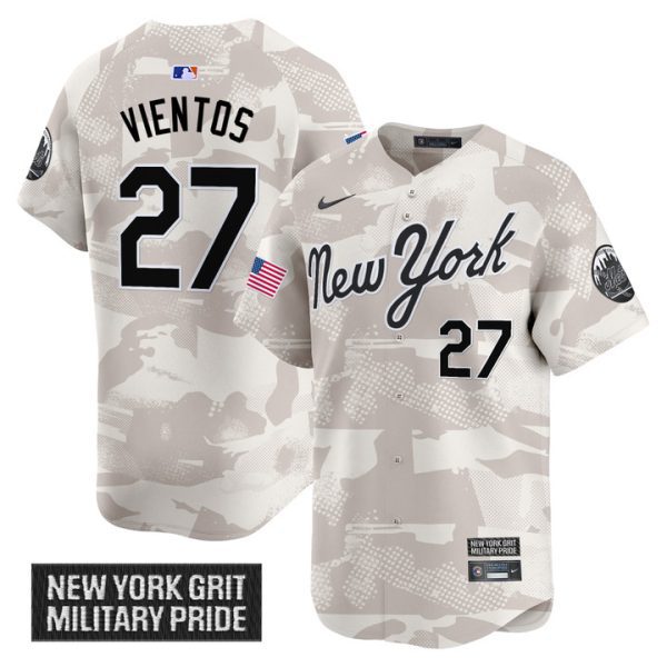 New York Mets 2025 Armed Forces Day Vapor Premier Limited Jersey - Camo Mark Vientos