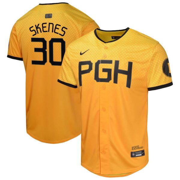 Paul Skenes Pittsburgh Pirates Youth City Connect Limited Jersey - Gold