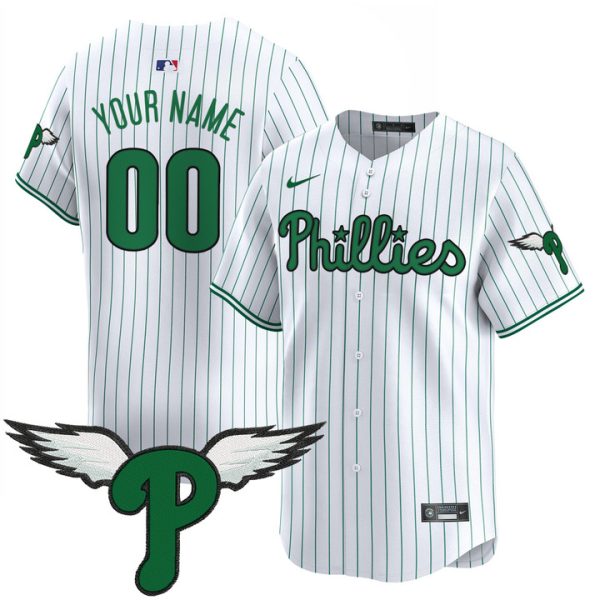 Philadelphia Phillies 2025 Vapor Premier Limited Custom Jersey - Pinstripe