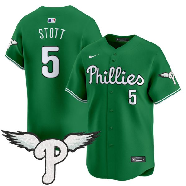 Philadelphia Phillies 2025 Vapor Premier Limited Jersey - Kelly Green Bryson Stott