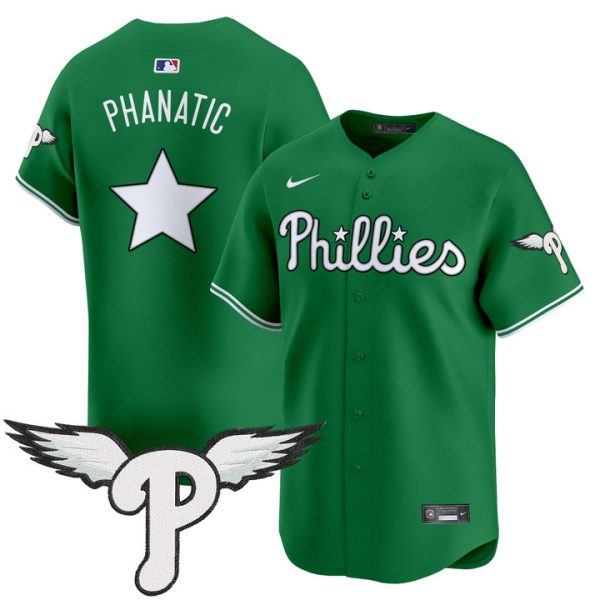 Philadelphia Phillies 2025 Vapor Premier Limited Jersey - Kelly Green Phanatic