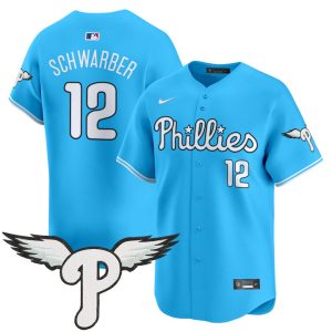 Philadelphia Phillies 2025 Vapor Premier Limited Jersey - Light Blue Kyle Schwarber