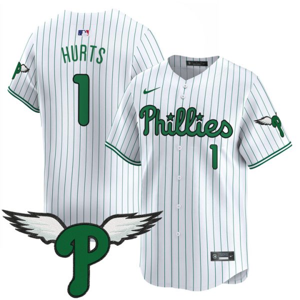 Philadelphia Phillies 2025 Vapor Premier Limited Jersey - Pinstripe Jalen Hurts