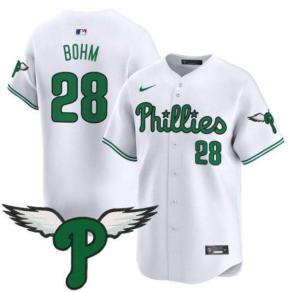Philadelphia Phillies 2025 Vapor Premier Limited Jersey - White Alec Bohm