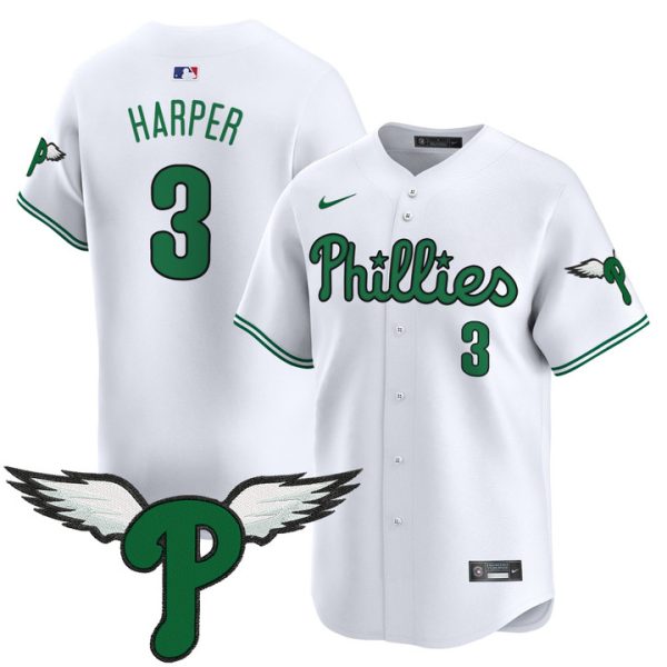 Philadelphia Phillies 2025 Vapor Premier Limited Jersey - White Bryce Harper