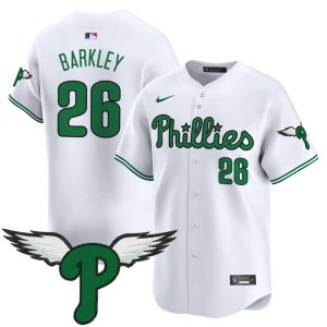 Philadelphia Phillies 2025 Vapor Premier Limited Jersey - White Saquon Barkley