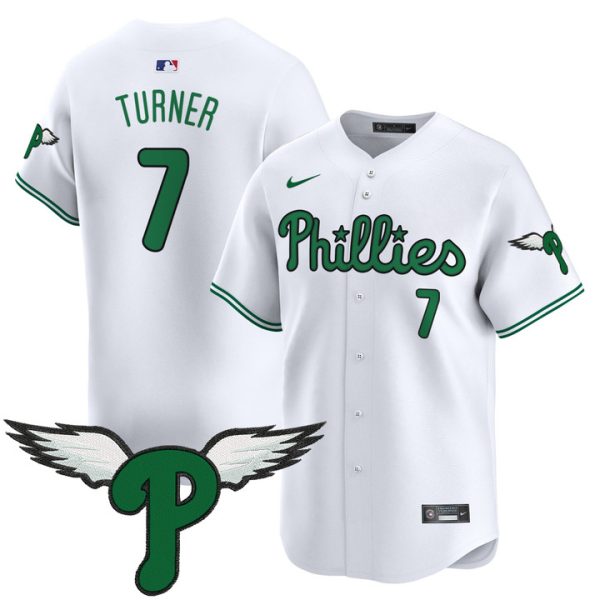 Philadelphia Phillies 2025 Vapor Premier Limited Jersey - White Trea Turner
