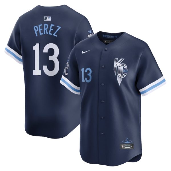Salvador Perez Kansas City Royals City Connect Limited Jersey - Navy