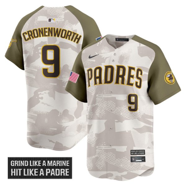 San Diego Padres 2025 Armed Forces Day Vapor Premier Limited Jersey - Alternate Jake Cronenworth