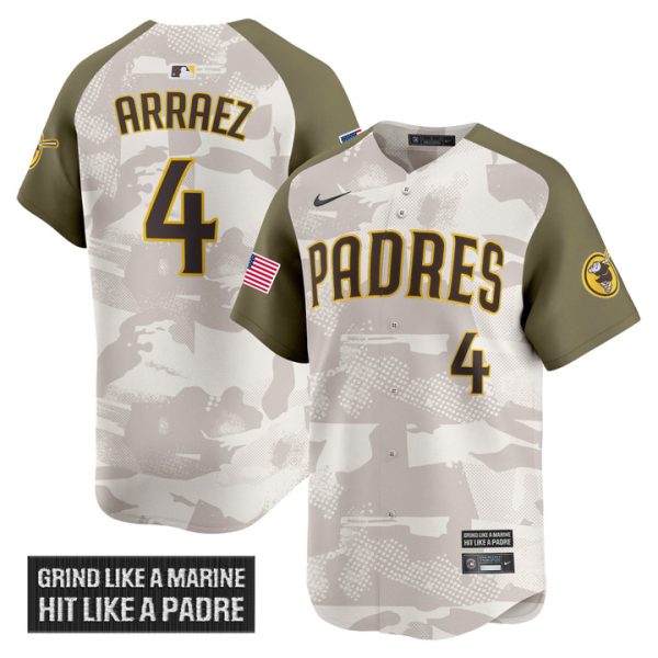 San Diego Padres 2025 Armed Forces Day Vapor Premier Limited Jersey - Alternate Luis Arraez