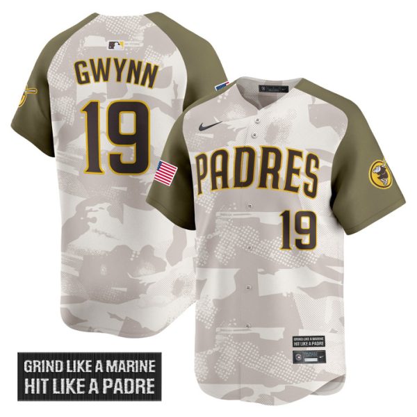 San Diego Padres 2025 Armed Forces Day Vapor Premier Limited Jersey - Alternate Tony Gwynn