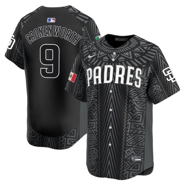San Diego Padres 2025 Mexican Heritage Vapor Premier Limited Jersey - Black Jake Cronenworth
