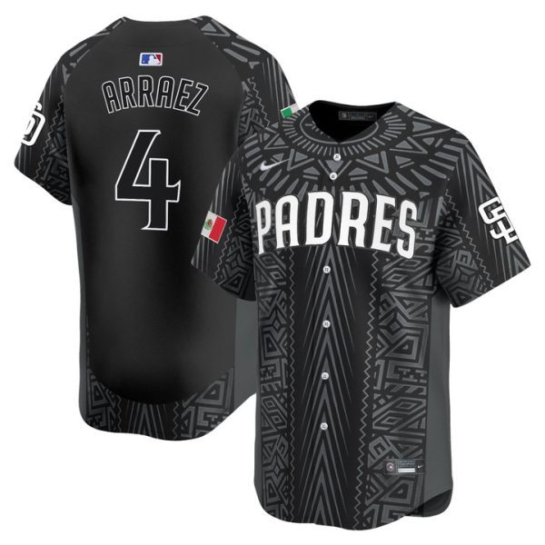 San Diego Padres 2025 Mexican Heritage Vapor Premier Limited Jersey - Black Luis Arraez