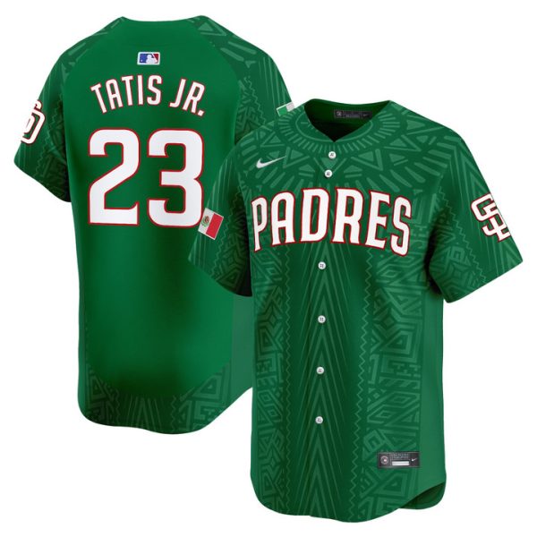 San Diego Padres 2025 Mexican Heritage Vapor Premier Limited Jersey - Green Fernando Tatis Jr.