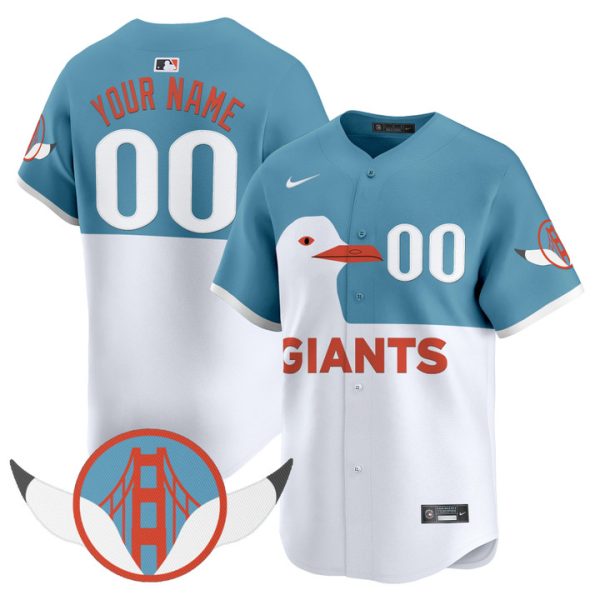 San Francisco Giants Seagull 2025 Vapor Premier Limited Custom Jersey - Custom