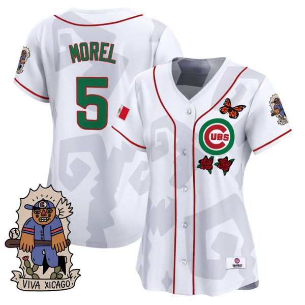 Women's 2025 Chicago Cubs Mexican Heritage Vapor Premier Limited Jersey - White Christopher Morel